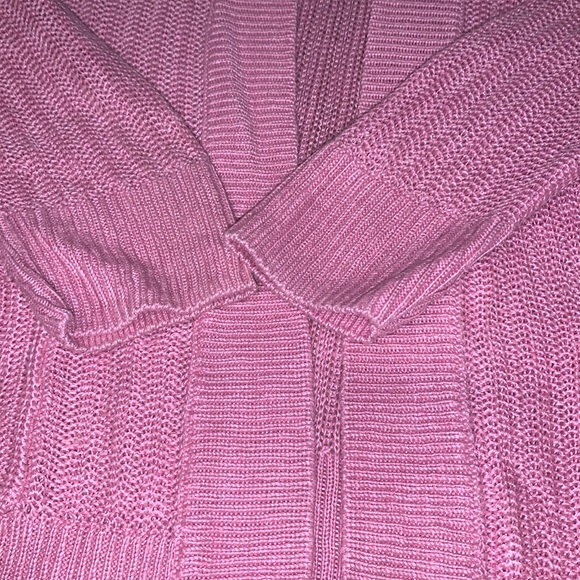 Talbots 100% linen knit open front cardigan - Picture 5 of 11